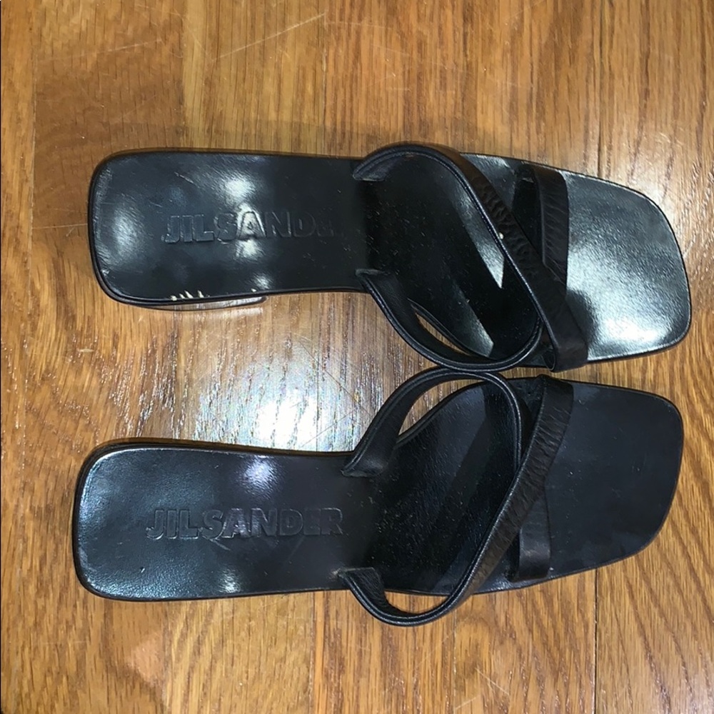 Jil Sander Black Wedges